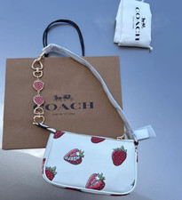 NWT Coach Nolita 19 Leather Shoulder Bag With Strawberry Print CAL25 picture