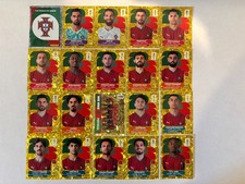 2026 Panini World Cup Sticker Rare Gold Crumple Foil Portugal picture