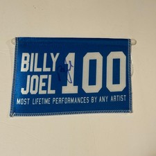 Billy Joel Signed Madison Square Garden Residency 100th Show Mini Flag Banner picture