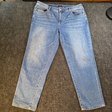 Talbots Women's Everyday Relaxed Jean Size 14 Light Blue Denim picture