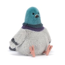 Jellycat Strutton Pigeon Soft Toy in Grey, 7 Inch Polyester Stuffed Animal MWT picture