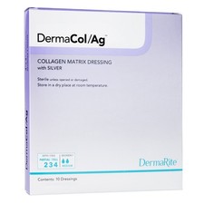 Dermacol Ag Silver Collagen Dressing 2x2in Wound Care 10/Box picture