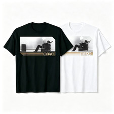 Maxell Blown Away Classic Vintage Audio Ad Graphic T-Shirt SIZE S-5XL picture