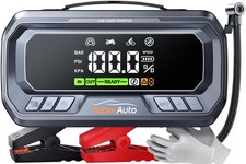 YaberAuto 12-in-1 Jump Starter with Air Compressor 8000A 160PSI 8000A, Black picture