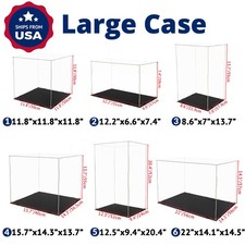 Large Acrylic Display Case Dustproof Box Action Figures for Collectibles Diecast picture