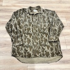 Vintage Mossy Oak Shirt Mens L Bottomland Camouflage Hunting 90s USA Made picture