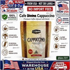 Cafe DlVlNA Cappuccino Premium Coffee with Reishi Instant Coffee 20 Sachets NEW⚡ picture