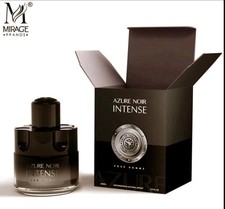 Parfum Azure Noir Intense Men's Cologne 3.4 Oz EDT Perfume Long Lasting picture