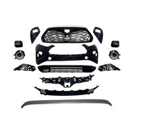 New Fits 2020 2025 Toyota Highlander Front Bumper Complete Silver Trim Fog Light picture