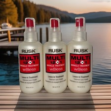 3 PK RUSK W8LESS MULTI 12 IN 1 MIRACLE LEAVE-IN HAIR TREATMENT 6oz DAMAGE REPAIR picture