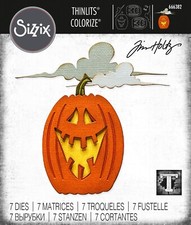 New Retired Sizzix Thinlits Edison Colorize 7pc #666382 Retail $29.99 Tim Holtz picture
