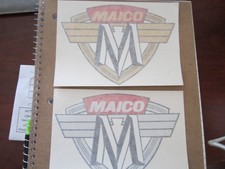 Vintage MAICO MOTOCROSS TANK DECALS / STICKERS  picture