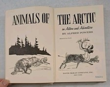 Vintage 1965 Hardcover-Alfred Powers' Animals Of The Arctic-POLAR BEAR picture