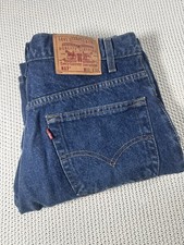 Levi's 517 Bootcut Blue Jeans Men’s 33/32 90s Dark Wash Y2K picture