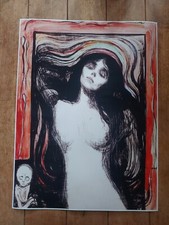 Madonna (ca. 1895–1896) by Edvard Munch Poster 18x24in picture