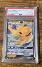 Pokémon TCG 2018 Dragon Majesty Dragonite GX Ultra Rare Holo PSA 10 Card #37/70 picture