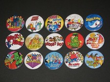70's Cartoons Buttons/ Pins Set Of 15 picture
