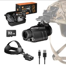 Nightfox Prowl Digital HD Night Vision Monocular Hands-Free Head Mount 32GB picture