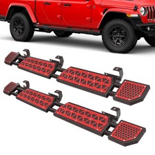 Pair Steel Side Steps Nerf Bars Running Boards Fits 2020-2026 Jeep Gladiator JT picture