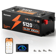 Humsienk 48V 100Ah 5120Wh Golf Cart Battery LiFePO4 Battery Metal Case 200A BMS picture