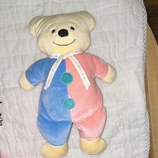 Vintage EUC North American Bear Co. Happy Face Bear Plush 14in Bow 1996 picture