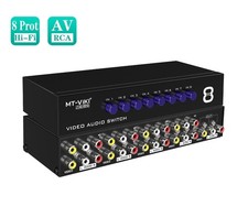 MT-VIKI 8 Port RCA switcher 8-way AV Selector Box Audio Video switch For TV Sate picture