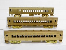NJ Custom Brass Orion PS-7015 HO Brass LIRR Ping Pong MU Set 3 Cars LN 13548 picture