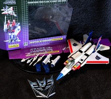 G1 1984 STARSCREAM • 100% COMPLETE HASBRO STAMP • VINTAGE G1 TRANSFORMERS picture