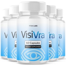 (5 Pack) VisiVra Vision Support Healthy Eye Function Visi Vra 300 Capsules picture