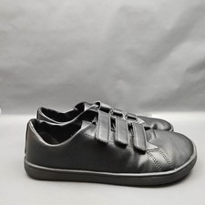Feelgrounds Snap Shoes Mens 10 Black Faux Leather Zero Drop Barefoot Sneakers picture