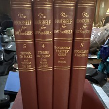 Vintage 1958 The Bookshelf for Boys and Girls University Society Book Lot picture