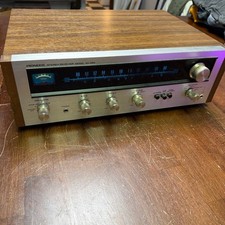 Pioneer SX-424 Stereo Receiver Silver Wood Grain Vintage Hi-Fi Tested Working picture