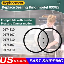 2PCS 09985 Pressure Canner Sealing Ring Replacement for Presto 2PACK, Black picture
