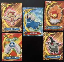 5 Lot Pokemon Topps Advanced Challenge Castform Walrein Swablu Donphan Baltoy picture
