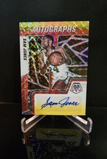 AUTO 🔥 SAM JONES SP 2021-22 Panini Mosaic Autographs Red & Yellow Prizm #AM-SAM picture