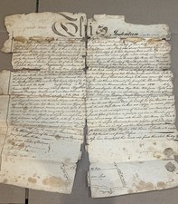 Rare 1785 Post-Revolutionary New Jersey Manuscript Indenture Deed- Early America picture