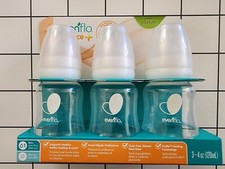 Evenflo Feeding Balance+ Bottles, Standard, 0+ Months, Slow Flow, 3 Bottles, 4 o picture