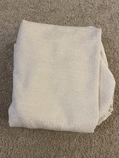 Designer White Textured Chenille Super Soft Upholstery Fabric 3.5+ Yards - READ picture