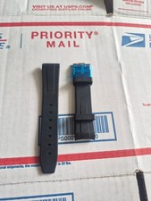 RUBBER B Black Watch Strap M103 ROLEX RUBBER 20mm RUBBER  DAYTONA ETC.SWISS MADE picture