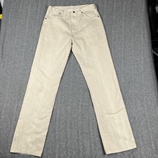 Vtg Wrangler Jeans 13MWZTN Men’s Tag 34x36 Tan Made USA Western Cowboy W31 L35