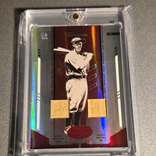 2004 DONRUSS PLAYOFF MIRROR LOU GEHRIG  DUAL MEMORABILIA PANTS/BAT 35/50 picture