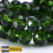 60pcs Faceted Crystal Beads Clear 8mm Glass Bead for DIY Bracelet Jewelry Making picture
