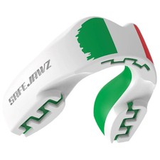 SafeJawz EXTRO Sports Mouthguard Dual Layer Mouth Guard with Case - Italy Flag picture