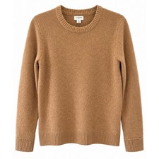 J.Crew Tan Camel Wool Blend Crewneck Sweater Women's Medium NWT picture