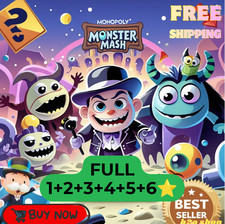 🌈 Monopoly_Go -All sticker MONSTER MASH  1⭐ - 6⭐🔥-24/7 picture