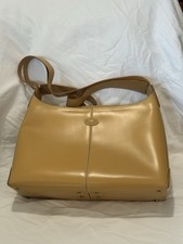 Tod's Camel Leather Vintage Di Bag Shoulder Bag - Unique Split Strap - used picture