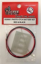 1/24-1/25 Photo-Etch Battery Detail Set w/Red & Black Cable Wire picture