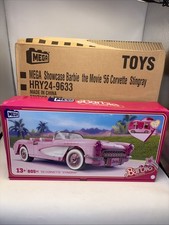 MEGA Barbie The Movie 56 Corvette Stingray Building HRY24 New Damaged Box picture