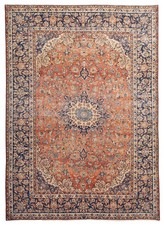 Traditional Vintage Hand-Knotted Area Rug 9'9