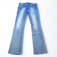 Rerock For Express Bareley Boot Jeans Womens 10 Light Wash Mid Rise Stretch picture